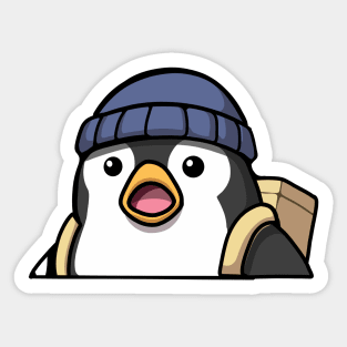 Surprised Penguin Sticker